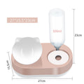Dog & Cat Food Bowl & Automatic Water Dispenser