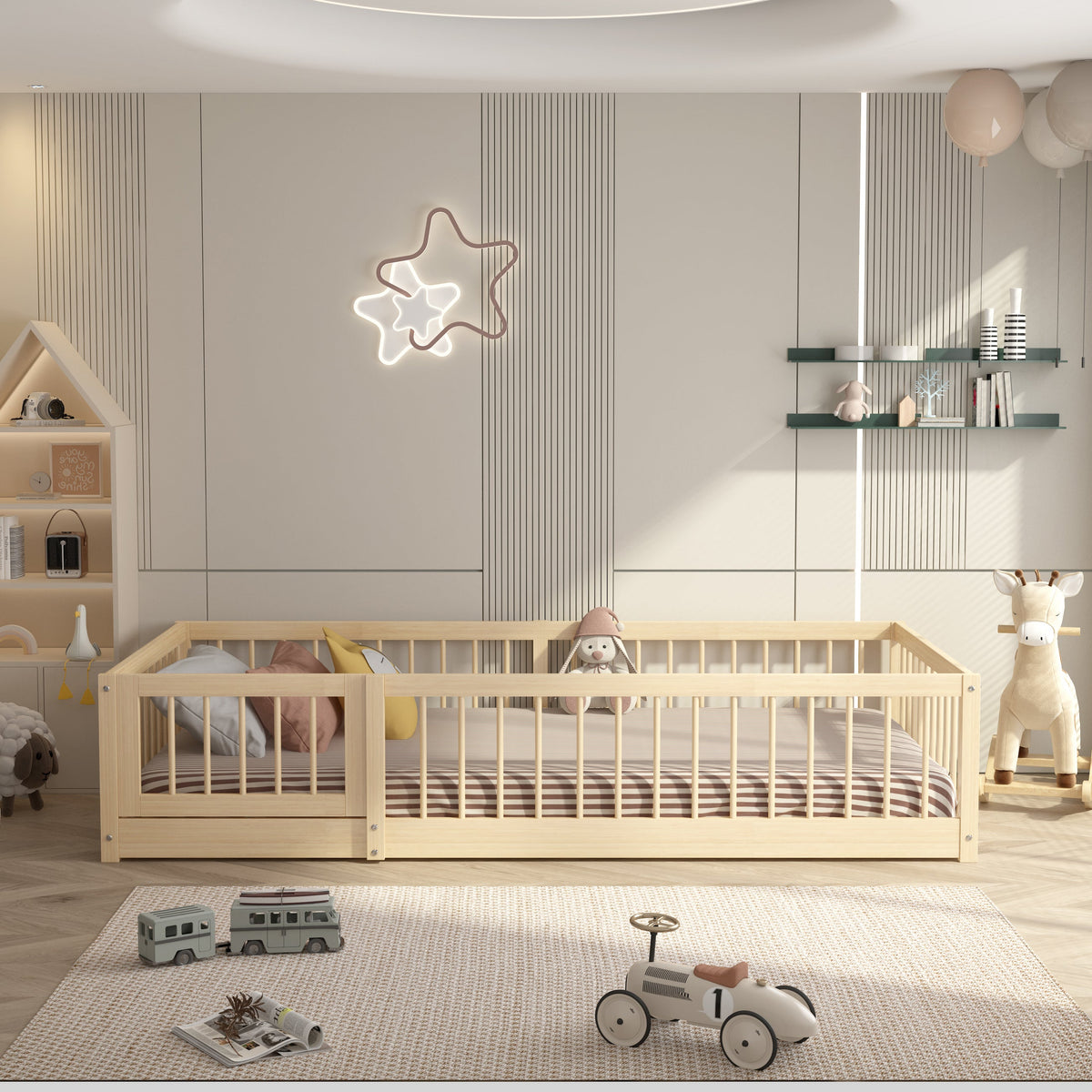 DREAM RAFT MONTESSORI NATURAL FLOOR BED - TWIN
