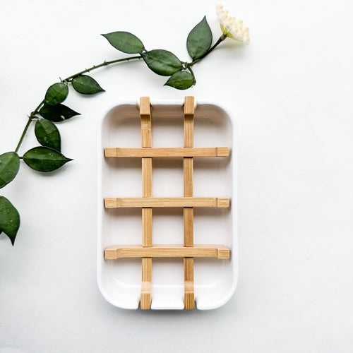 Biodegradable Bamboo & Cornstarch Soap Dish
