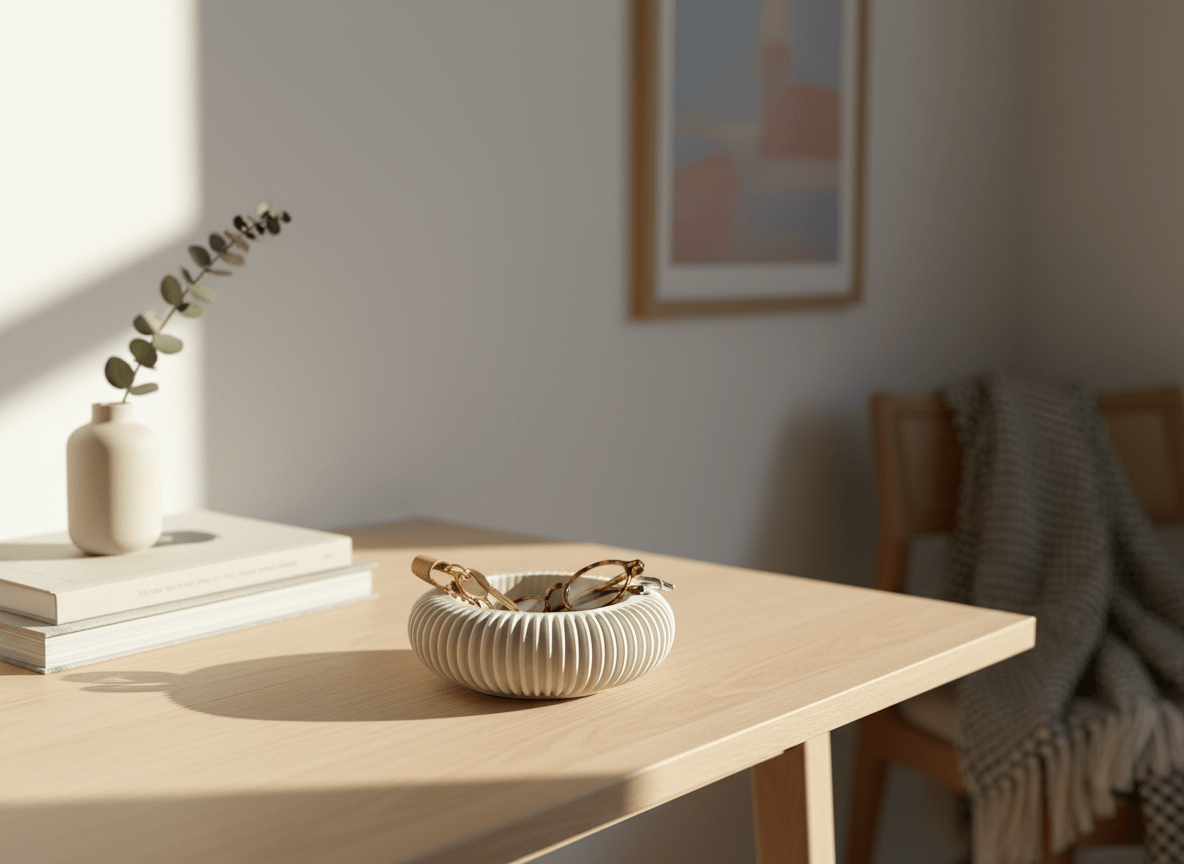 Aura Dish – Ribbed Jewelry Bowl