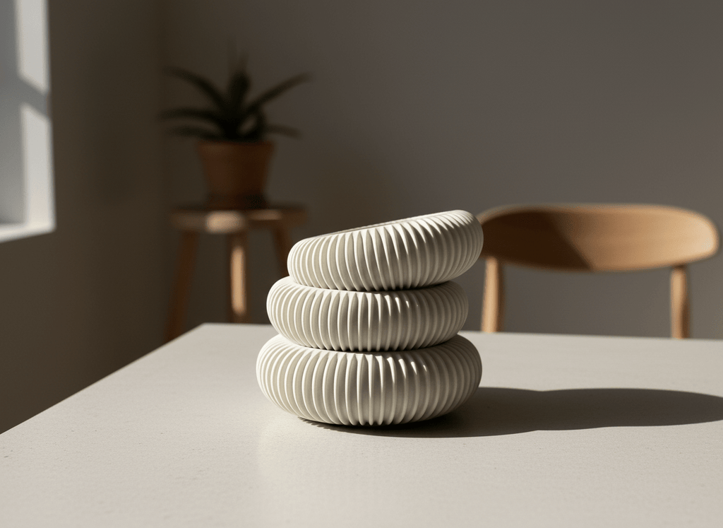 Aura Dish – Ribbed Jewelry Bowl