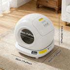 Self-Cleaning Cat Litter Box | Fully Enclosed Automatic, App Control,