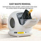 Self-Cleaning Cat Litter Box | Fully Enclosed Automatic, App Control,