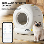 Self-Cleaning Cat Litter Box | Fully Enclosed Automatic, App Control,